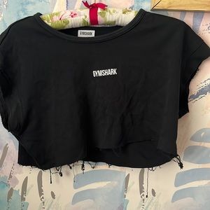 Gym shark crop top